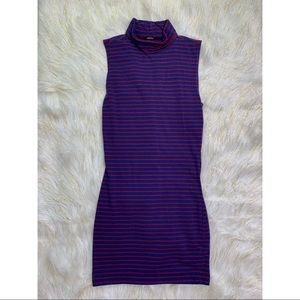 Forever21 - Red & Blue Turtleneck Dress